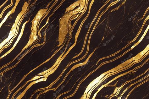 Premium Photo | Black and gold marble background seamless pattern