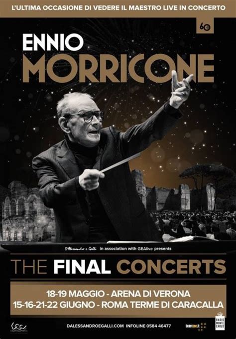 Ennio Morricone will conduct his final concerts in June 2019 in Rome ...