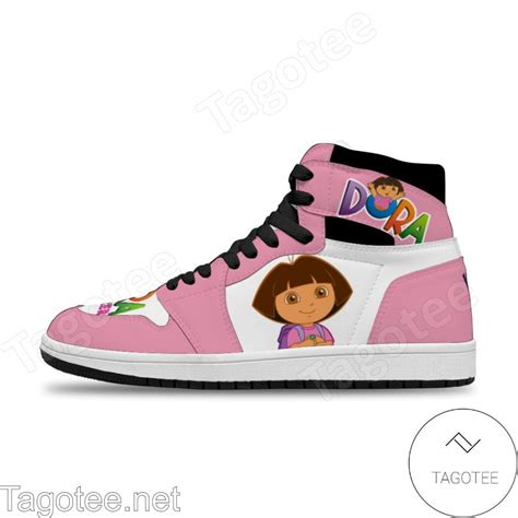 Dora The Explorer Air Jordan High Top Shoes Sneakers - Tagotee