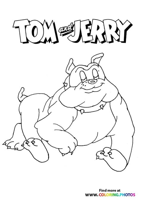 Tom and Jerry - Spike - Coloring Pages for kids