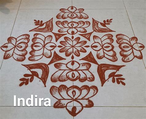 25 dots Lotus kolam || Thamarai kolam for contest – Kolams of India