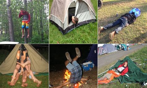 Hilarious pictures of drunk camping fails