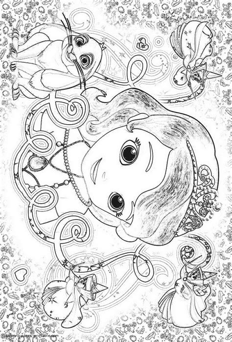 Sofia the First coloring pages to print || COLORING-PAGES-PRINTABLE.COM