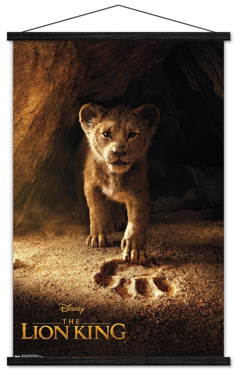 Disney The Lion King - Simba One Sheet Wall Poster with Wooden Magnetic ...