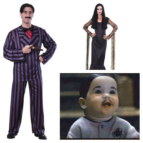 Addams family themed costumes- Gomez, Morticia and Pubert Addams Family ...