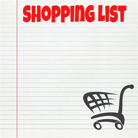 Download Grocery List, List, Shopping. Royalty-Free Stock Illustration ...