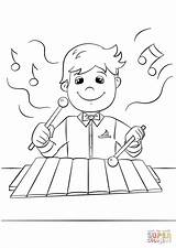 Glockenspiel Coloring Pages sketch template