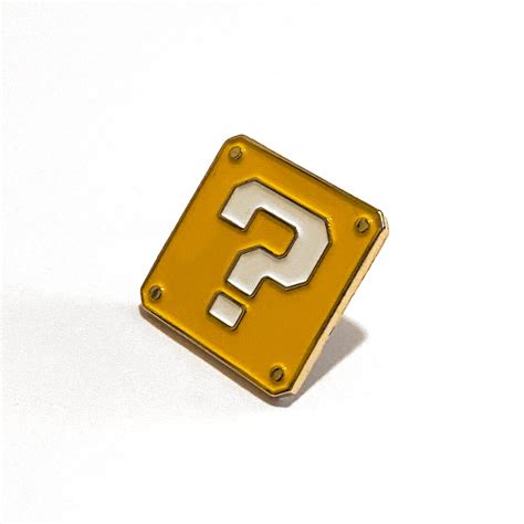 Super Mario Question Block Retro Nintendo Gaming Enamel Pin - Etsy