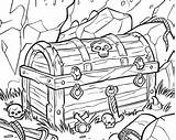 Pirate Treasure Coloring Pages sketch template