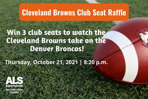 Club Seats Raffle - Cleveland Browns vs. Denver Broncos | Raffle Creator