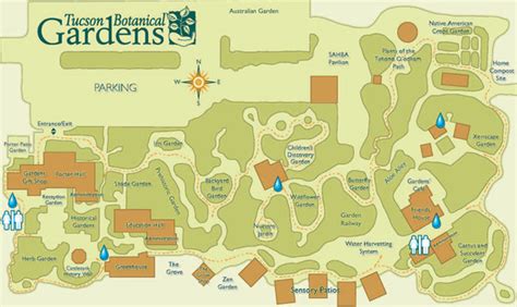 Tucson Botanical Gardens Map - Tucson AZ • mappery