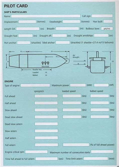 PILOT CARD | Marine Teacher