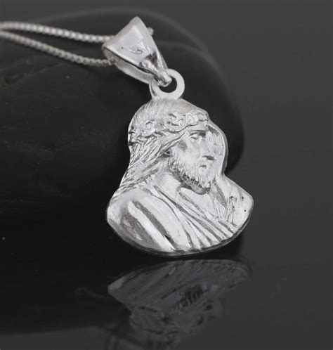 Jesus Christ Necklace Jesus Necklace Jesus Face Necklace - Etsy