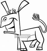 Duvet Cover Funny Donkey Cartoon coloring Page  PIXERSUK sketch template