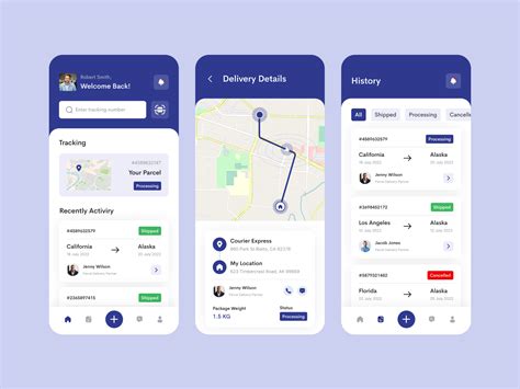 Courier Service App by Salman Rahman on Dribbble