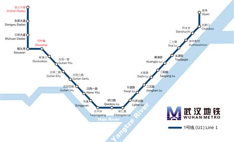 Metro map of Wuhan Full resolution