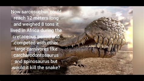 titanoboa vs sarcosuchus - YouTube