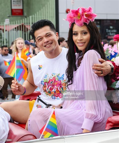 Vincent Rodriguez III and Isis King attend the 2023 LA Pride Parade... News Photo - Getty Images