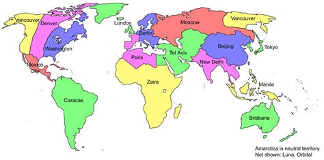 World Map Countries Without Names