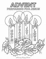 Advent Coloring Pages Catholic sketch template