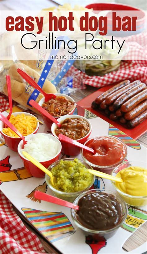 Host a Grilling Party – Easy Hot Dog Bar