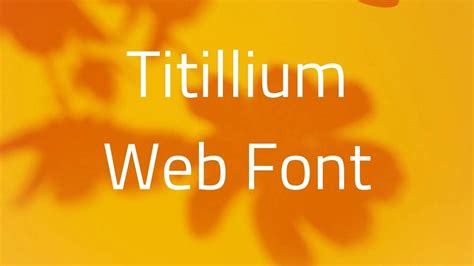 Titillium Web Font Free Download