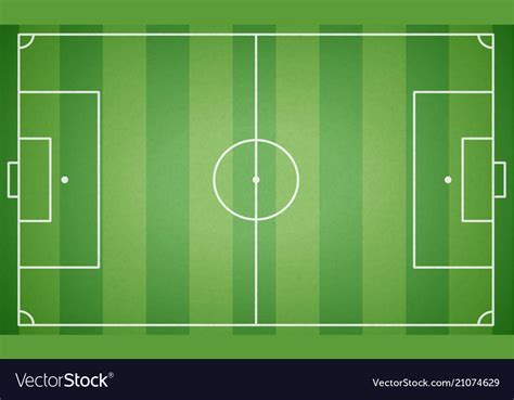 Top view of football field textured soccer Vector Image