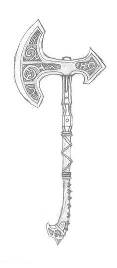 23 Battle Axe Tattoo Drawings ideas | axe tattoo, battle axe, axe