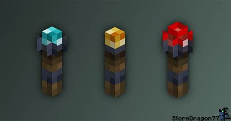 Semi-Iron Torches | Bedrock Edition Minecraft Texture Pack