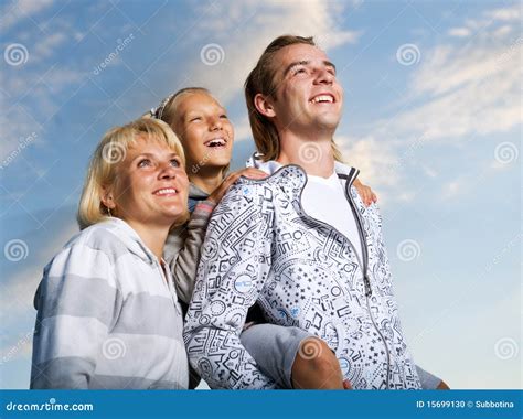 Happy Family Outdoor stock photo. Image of future, freedom - 15699130