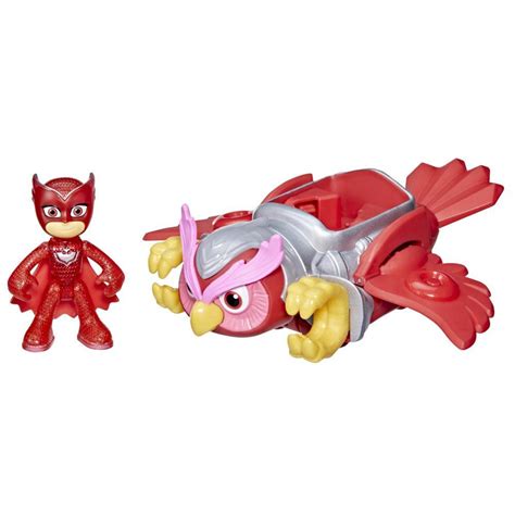 PJ Masks Animal Power Owlette Animal Rider Deluxe Vehicle Preschool Toy, Includes Owlette Action ...