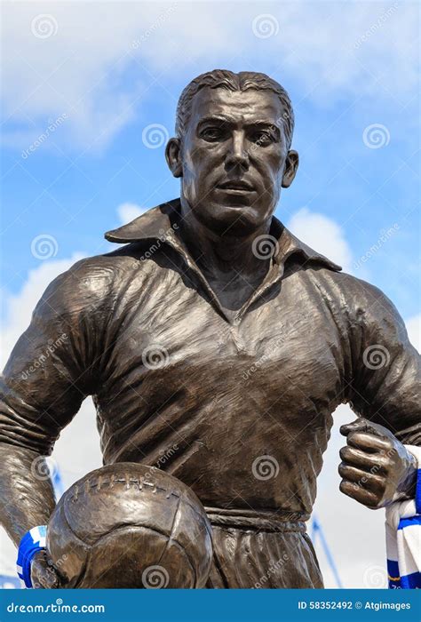 Statue Of Dixie Dean Outside Goodison Park Liverpool May 2020 Editorial ...