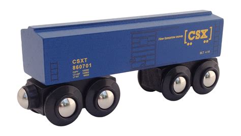 CSX Boxcar wooden train | Choo Choo Track & Toy Co.