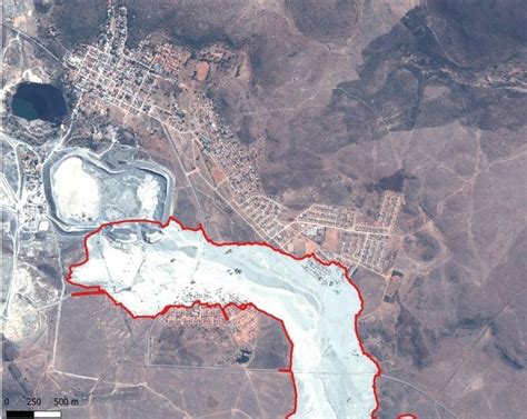 Satellite image shows extent of Jagersfontein destruction