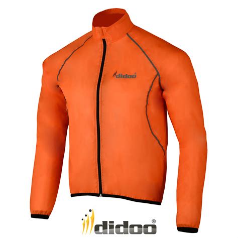 Mens Cycling Jacket High Visibility Waterproof Running Top Rain Coat Hi Viz | eBay