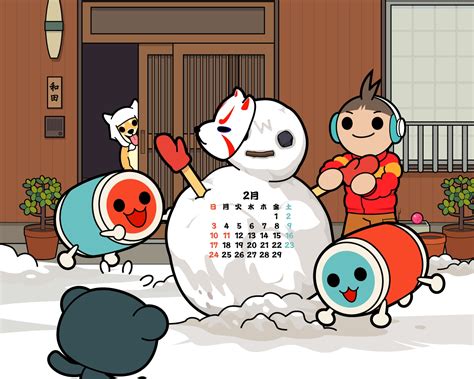 calendar taiko no tatsujin vector | konachan.com - Konachan.com Anime Wallpapers