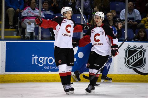 Prince George Cougars celebrate a goal - March 3, 2019 Photo on OurSports Central