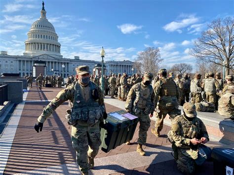 Photos: National Guard Troops Are Patrolling the Capitol Building in Force