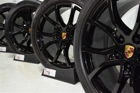 21″ PORSCHE Cayenne Turbo Exclusive Design Black Wheels rims Factory ...