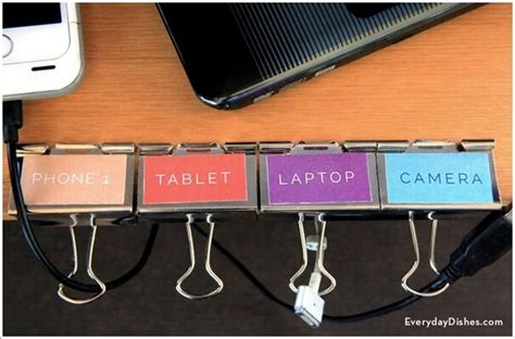 10 Clever DIY Cable Organization Ideas