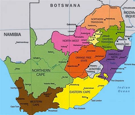 TẢI Bản đồ nước Nam Phi (South Africa Map) khổ lớn năm 2023