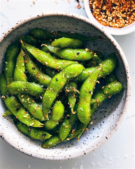 Sesame Spiced Edamame - Evergreen Kitchen