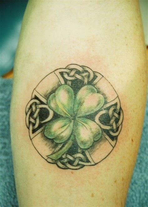 Celtic Four Leaf Clover Tattoo