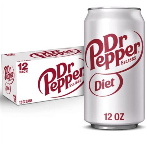 Diet Dr Pepper Soda Cans, 12 pk / 12 fl oz - Fry’s Food Stores