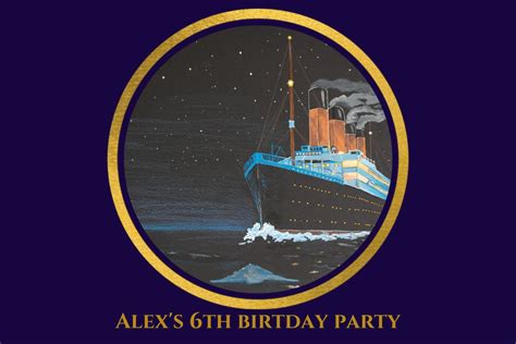 Titanic Birthday Party Theme Labels Thank You Stickers - Etsy