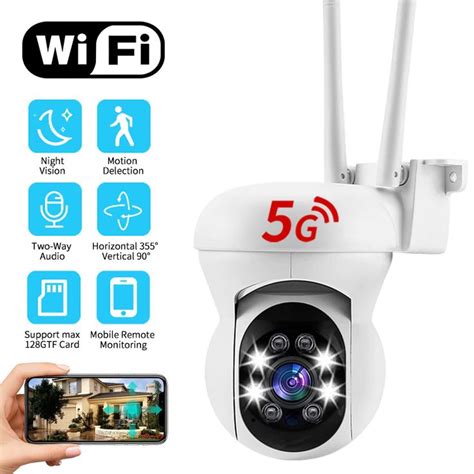 5G Surveillance Camera HD 1080P PTZ Outdoor Wifi Security Camera Full ...