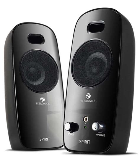 Buy Zebronics Spirit 2.0 Speakers - Black Online at Best Price in India - Snapdeal