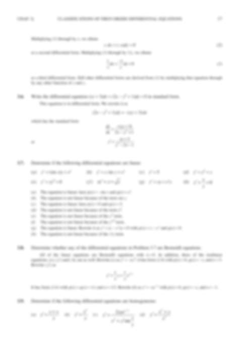 SOLUTION: Outline of differential equations chapter 3 classifications ...