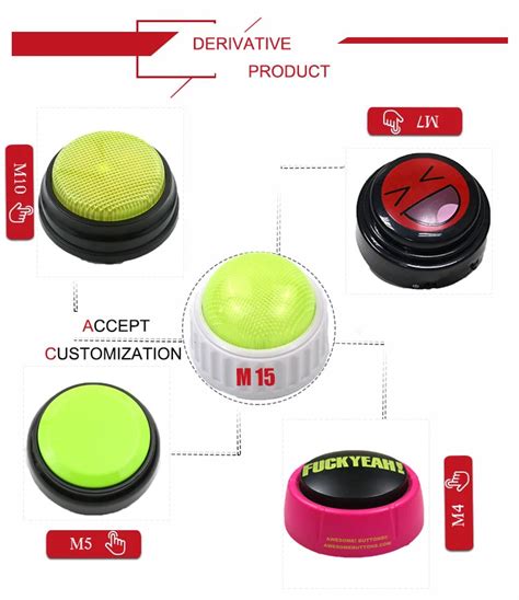 Wholesale Buzzer Push Button For Class Customized Quiz Buzzers Sound Button - Buy Buzzer Push ...