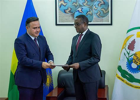 Minister Biruta receives copies of credentials of nine new Ambassadors-designate to Rwanda